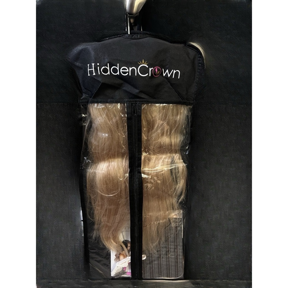 Blonde Partial Wig-Extensions with Smooth Texture- Crown of Head